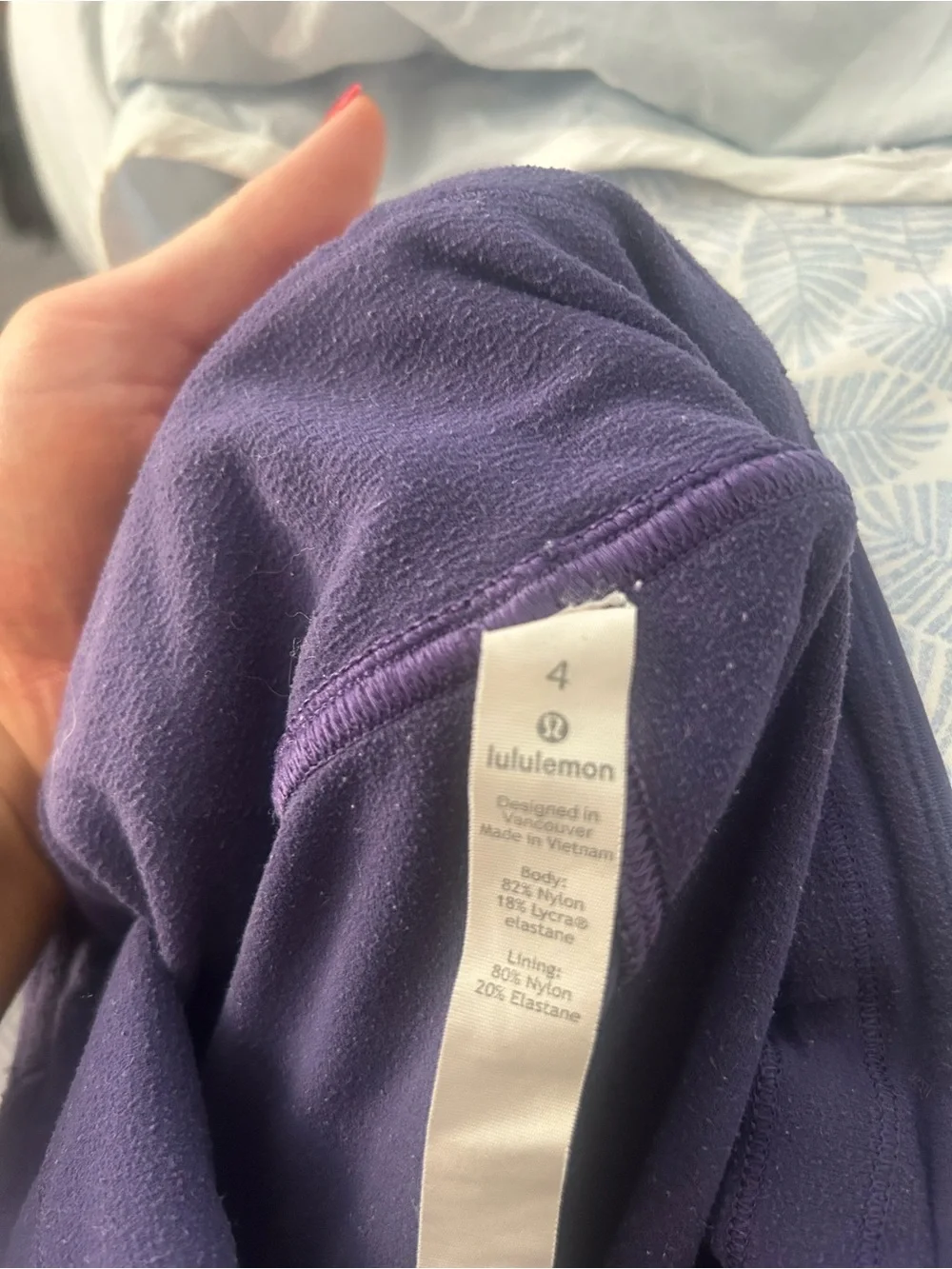 Lululemon Leggings High-Waist Purple